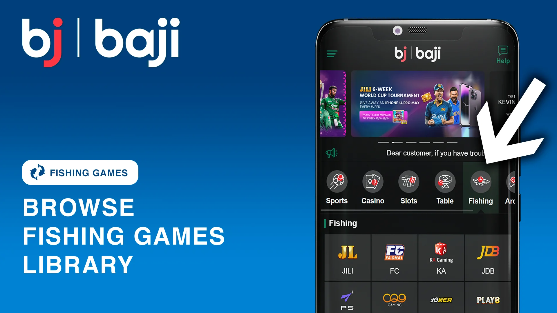 Browse Fishing Games Library at Baji