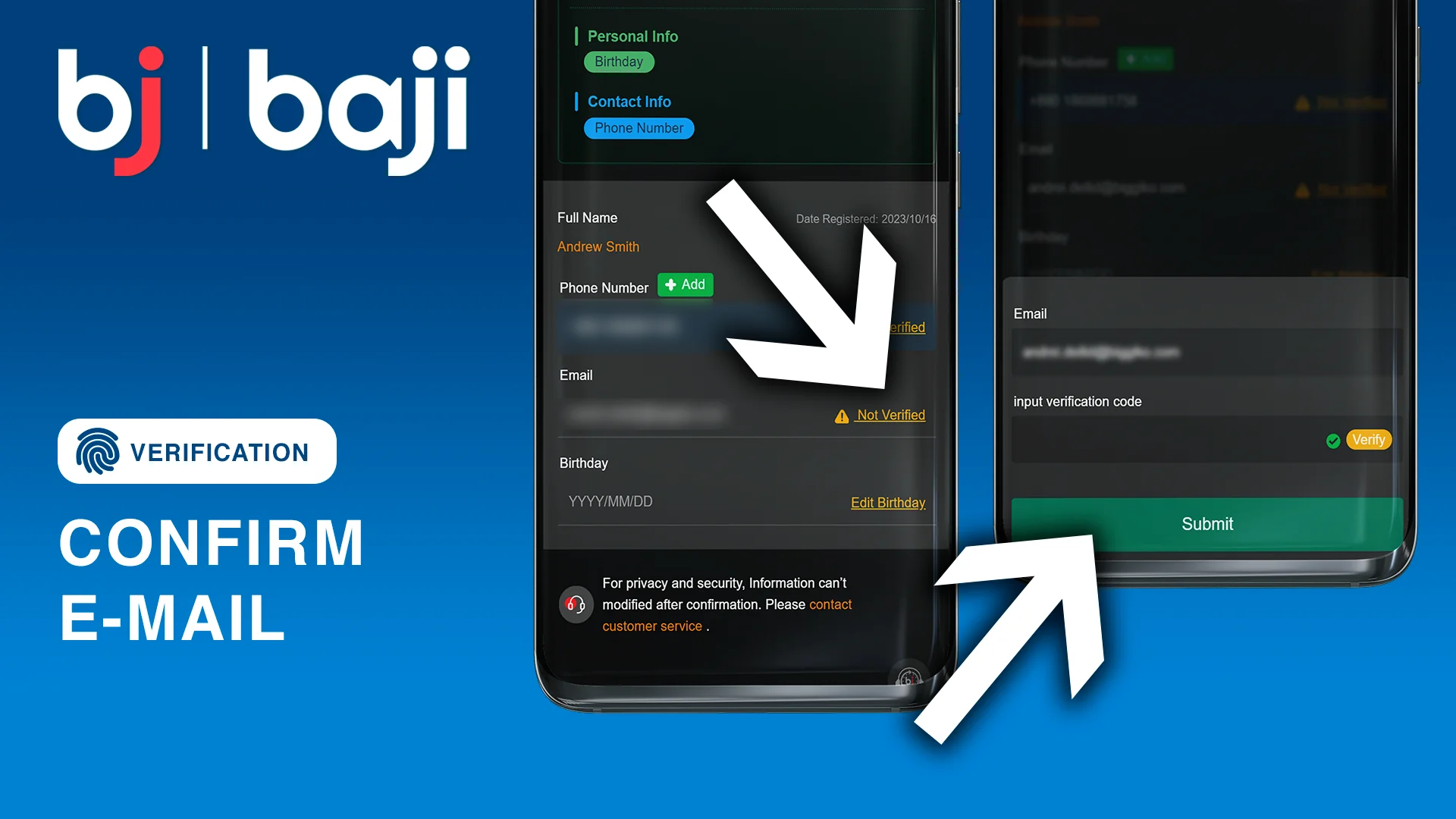 Confirm E-mail - Baji Bangladesh Verification