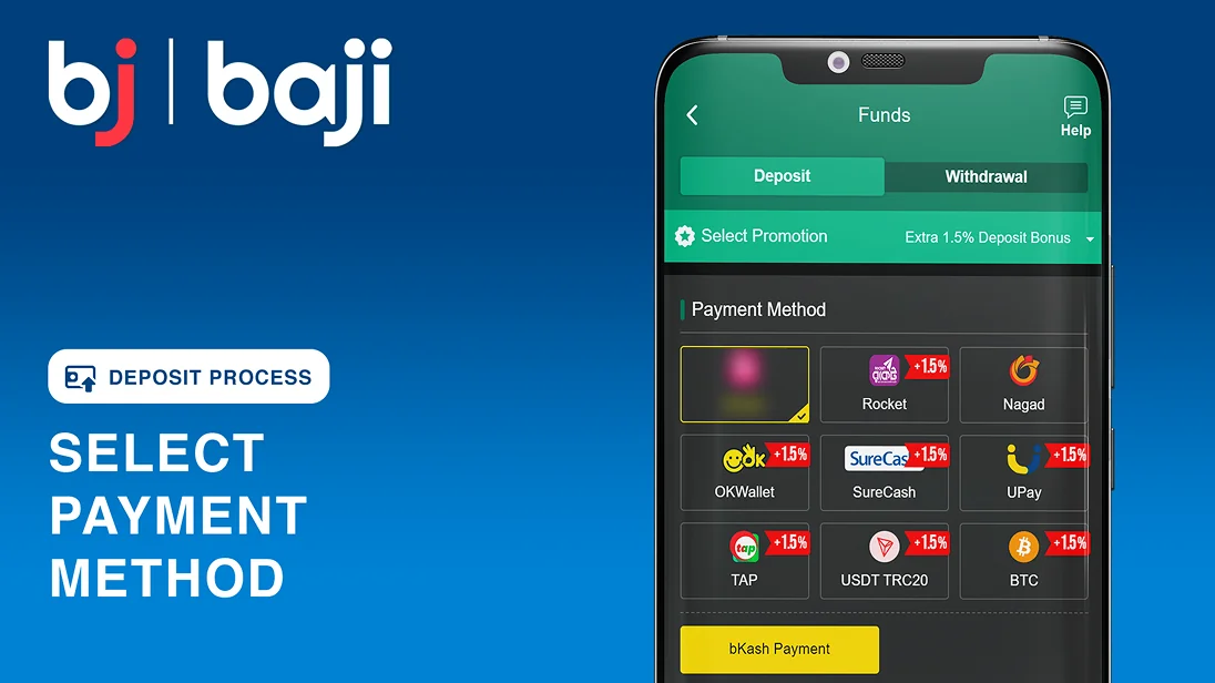 Select Preferable Payment Method - Baji Bangladesh